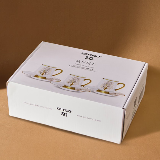 Karaca Afra 6 Kişilik Kahve Fincanı 90 ml