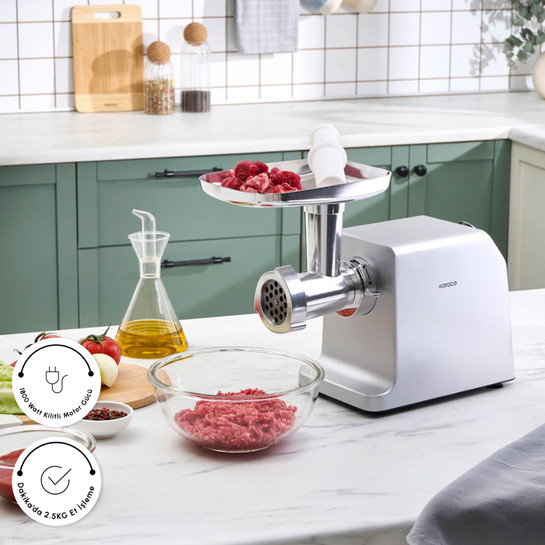 Karaca Salça,Sucuk,Sosis ve İçli Aparatlı Kıyma Makinesi Inox