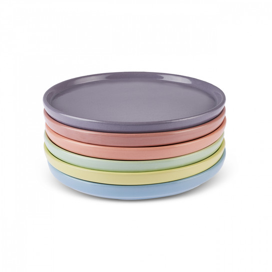 Karaca Rainbow 6 Parça Yuvarlak Pasta Seti 20 Cm