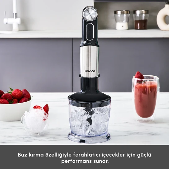 Karaca Inox Quick Mix Hız Ayarlı 1300W El Blender Set - 9637B