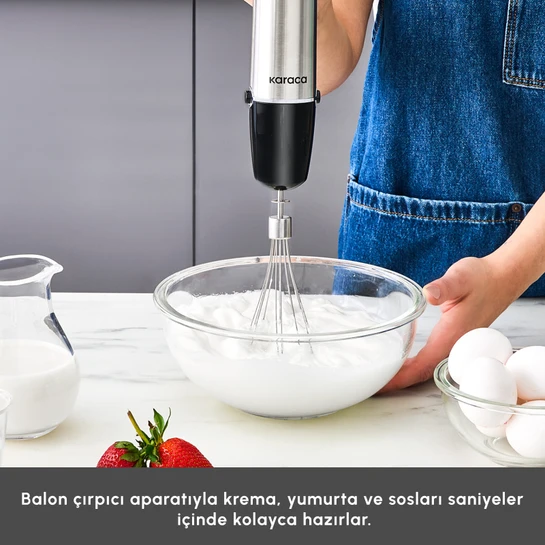 Karaca Inox Quick Mix Hız Ayarlı 1300W El Blender Set - 9637B