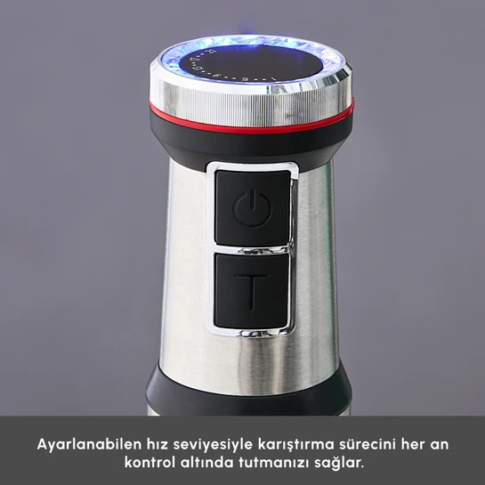 Karaca Inox Quick Mix Hız Ayarlı 1300W El Blender Set - 9637B