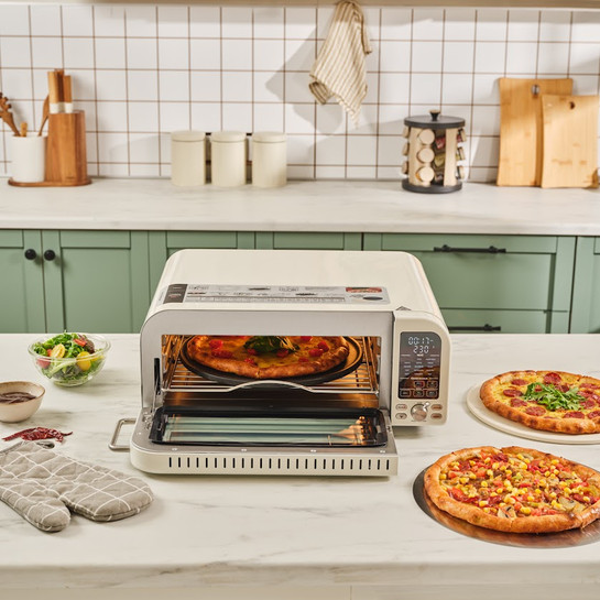 Karaca Vintage Craft Pizza Makinesi ve Airfryer Cream