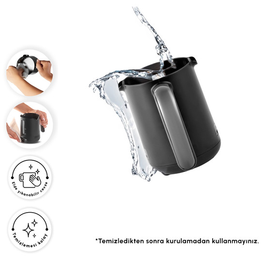 Karaca Hatır Hüp Düet Aroma İkili Türk Kahve Makinesi Space Gray
