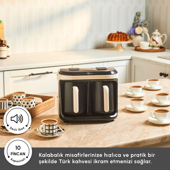 Karaca Hatır Hüp Düet Aroma İkili Türk Kahve Makinesi Soft Cream
