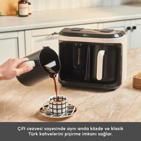 Karaca Hatır Hüp Düet Aroma İkili Türk Kahve Makinesi Soft Cream