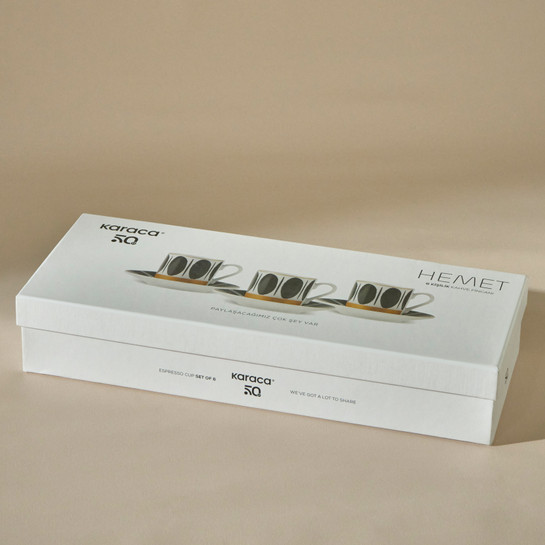 Karaca Hemet 6 Kişilik Kahve Fincanı 80 Ml