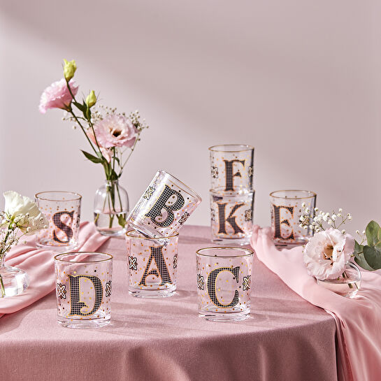 Karaca A Harfli Su Bardağı 240 Ml