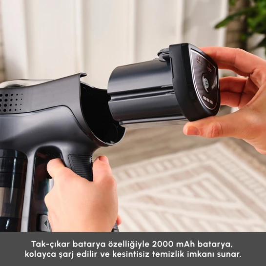 Karaca Vantuz Power Up Dikey Süpürge Imperial Red