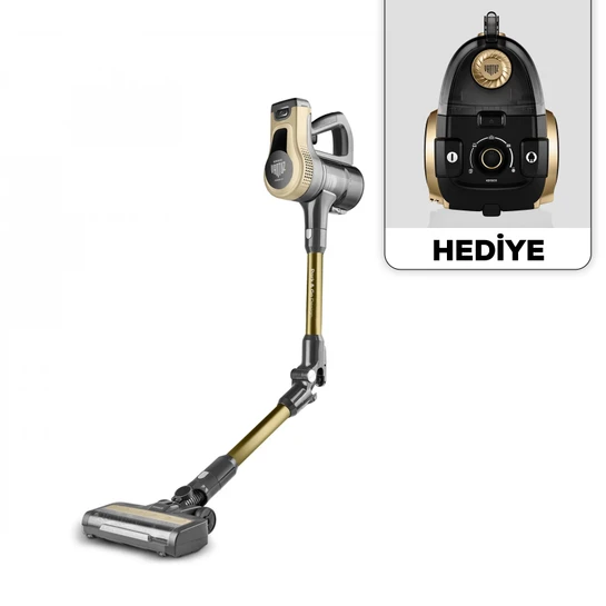 Karaca Vantuz Power Up Pro Dikey Süpürge Mineral Gold