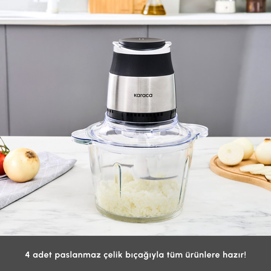 Karaca Megablend 3L Ultra Geniş Cam Hazneli Inox Doğrayıcı