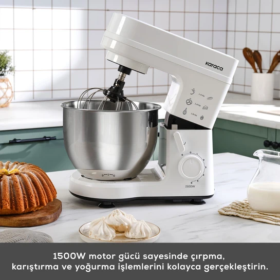 Karaca Maestrochef Stella Hamur Yoğurma Makinesi  Beyaz 1500W 5L