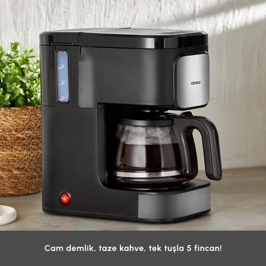 Karaca Just Coffee Aroma 2 in 1 Filtre Kahve ve Çay Demleme Makinesi Inox