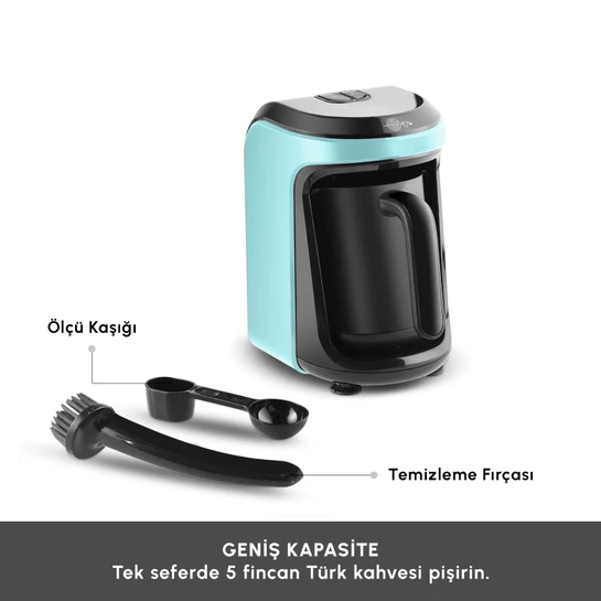 Karaca Hatır Hüps Aroma Sütlü Türk Kahve Makinesi Aqua Green