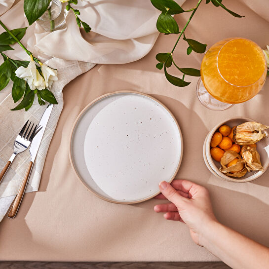 Karaca Chicago Dot Reaktif Pasta Tabağı 20 Cm