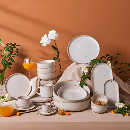 Karaca Chicago Dot Reaktif Pasta Tabağı 20 Cm