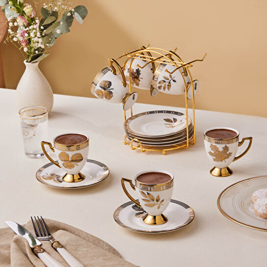 Karaca Betty Standlı 6 Kişilik Kahve Fincanı 85 Ml