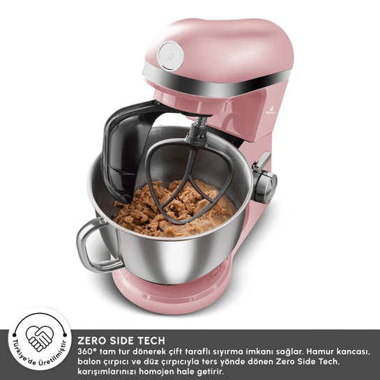 Karaca Mastermaid Chef Pro Çift Kollu Stand Mikser Pearly Pink 1750w 