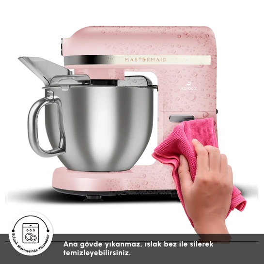 Karaca Mastermaid Chef Pro Çift Kollu Stand Mikser Pearly Pink 1750w 