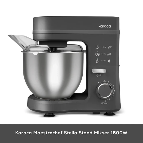 Karaca Maestrochef Stella Hamur Yoğurma Makinesi Space Gray 1500W 5L