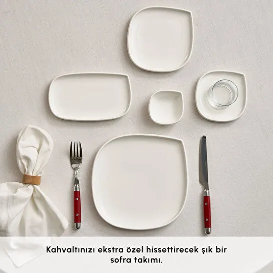 Karaca Forever Bone Oggi 26 Parça 6 Kişilik Kahvaltı Takımı