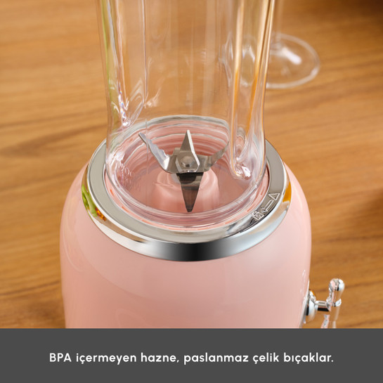 Karaca Retro Personal Kişisel Smoothie Blender Pink