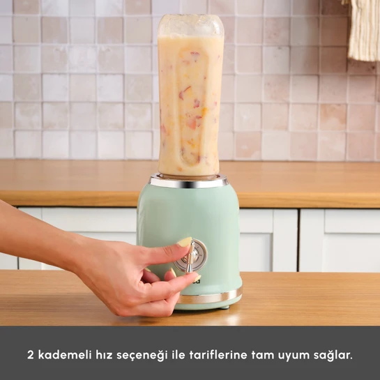 Karaca Retro Personal Kişisel Smoothie Blender Green
