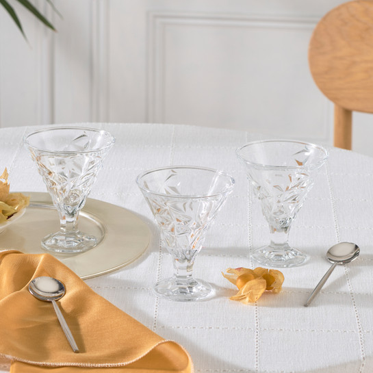 Karaca Pamela 3 Parça Cam Dondurmalık 215 Ml