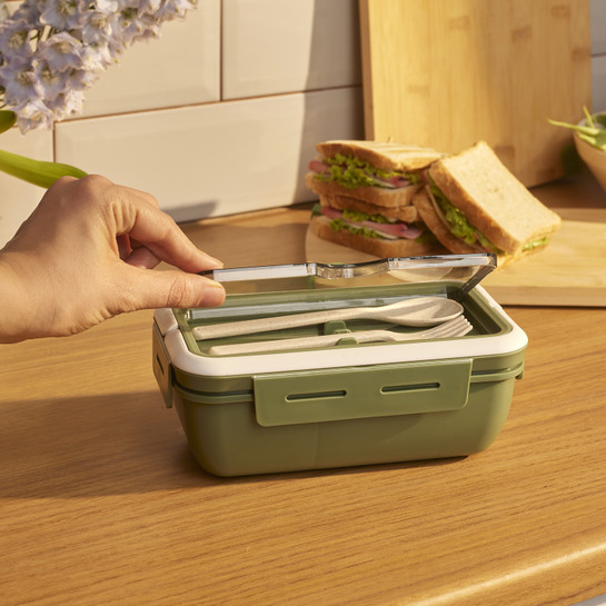 Karaca Fusca Çatal Kaşıklı Lunch Box Yeşil