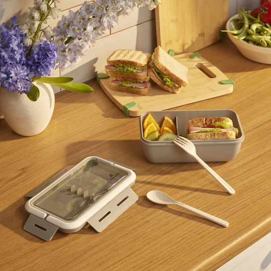 Karaca Fusca Çatal Kaşıklı Lunch Box Gri