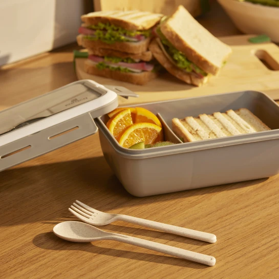 Karaca Fusca Çatal Kaşıklı Lunch Box Gri
