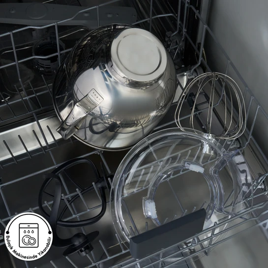 Karaca Pro Artisan Tartılı Dijital Ekran Zaman Ayarlı Döküm Hamur Yoğurma Makinesi Royal Berry 1600W 5L 