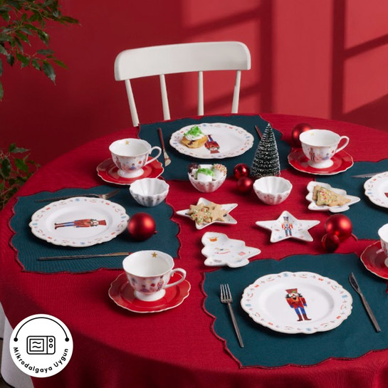 Karaca New Year Yılbaşı Nutcracker 20 Parça 4 Kişilik Kahvaltı Takımı