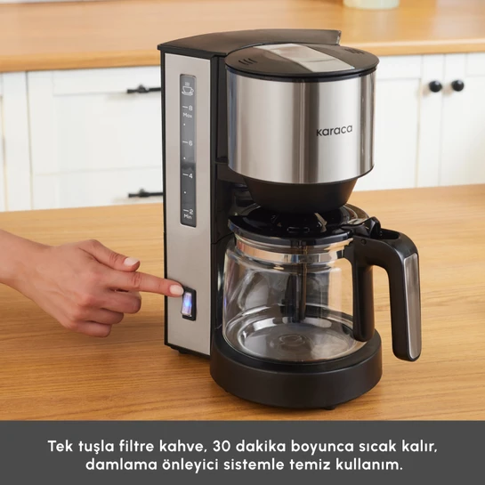 Karaca FreshBrew Filtre Kahve Makinesi Inox 