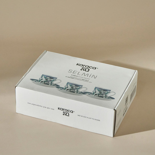 Karaca Selmin 6 Kişilik Kahve Fincanı 90 Ml