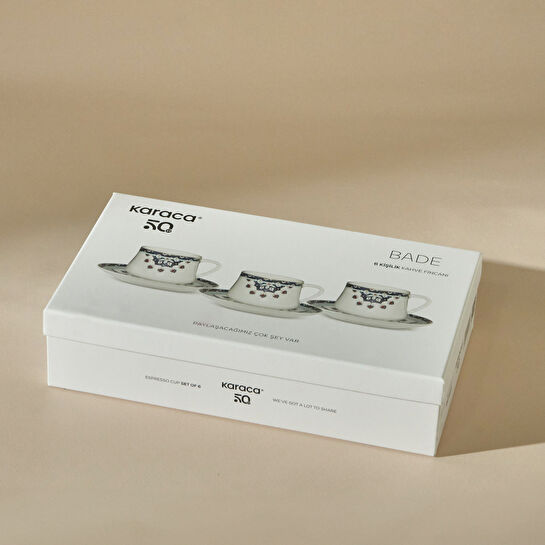 Karaca Bade 6 Kişilik Kahve Fincanı 85 Ml