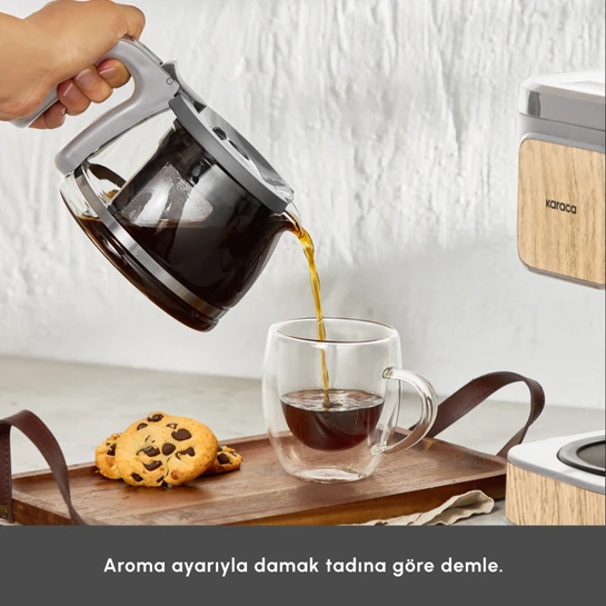 Karaca Just Coffee Aroma 2 in 1 Filtre Kahve Makinesi Wood Craft