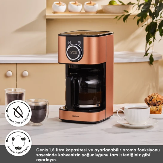 Karaca Series 2303 Inox Filtre Kahve Makinesi Bronze