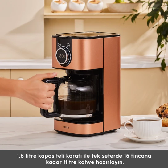 Karaca Series 2303 Inox Filtre Kahve Makinesi Bronze