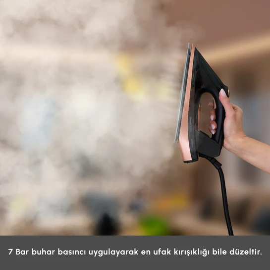 Karaca Vantuz Steammaster Buhar Kazanlı Ütü Black Rose