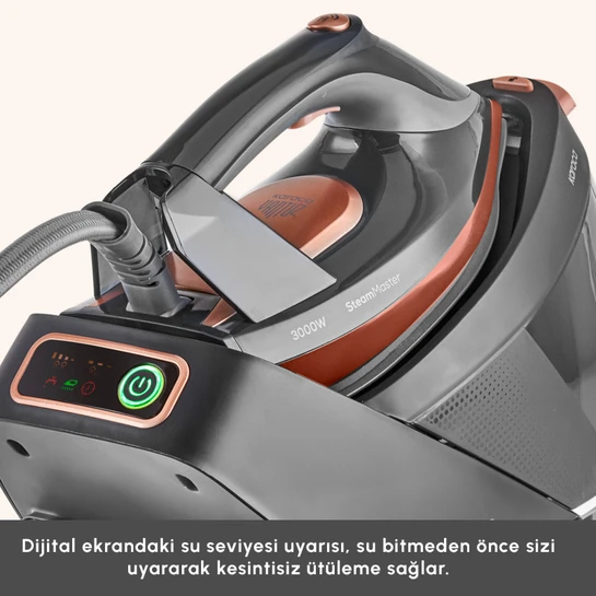 Karaca Vantuz Steammaster Buhar Kazanlı Ütü Black Rose