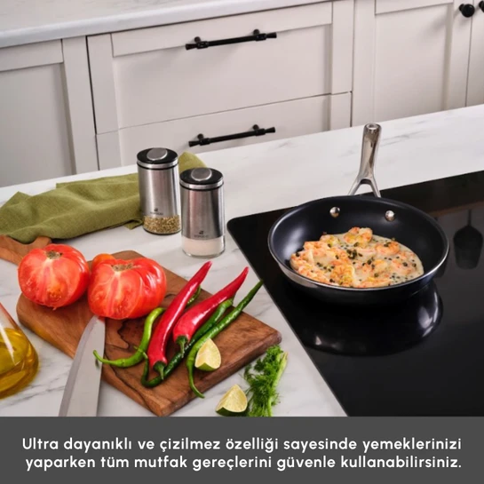 Karaca Plasma Steel 3Ply İndüksiyon Tabanlı Çelik Tava 24 Cm