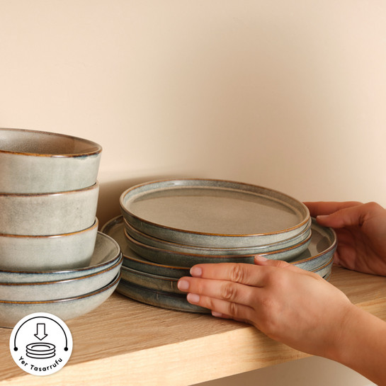 Karaca Earth Collection Skal 55 Parça 12 Kişilik Yemek Takımı 