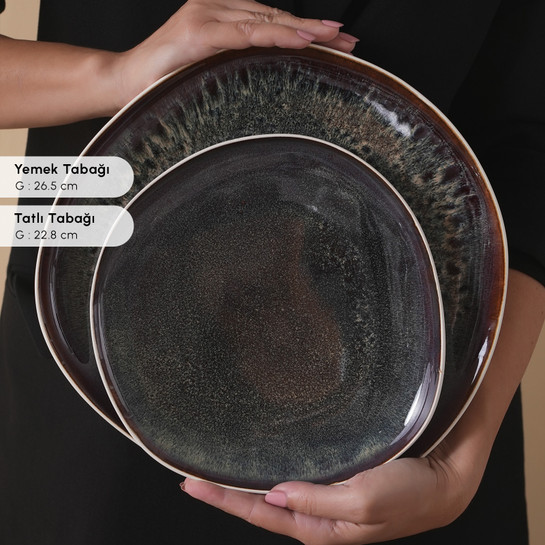 Karaca Earth Collection Galactic 55 Parça 12 Kişilik Yemek Takımı Beyaz