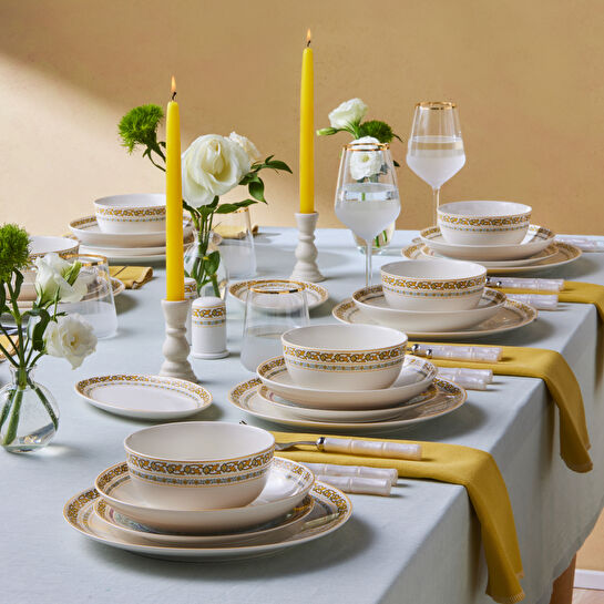 Karaca Forever Bone Bondi 53 Parça 12 Kişilik Yemek Takımı