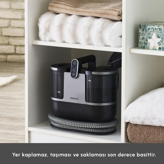 Karaca Vantuz Deepclean Buharlı Halı ve Koltuk Yıkama Makinesi Antrasit