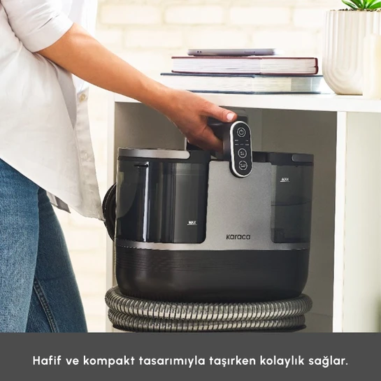 Karaca Vantuz Deepclean Buharlı Halı ve Koltuk Yıkama Makinesi Antrasit