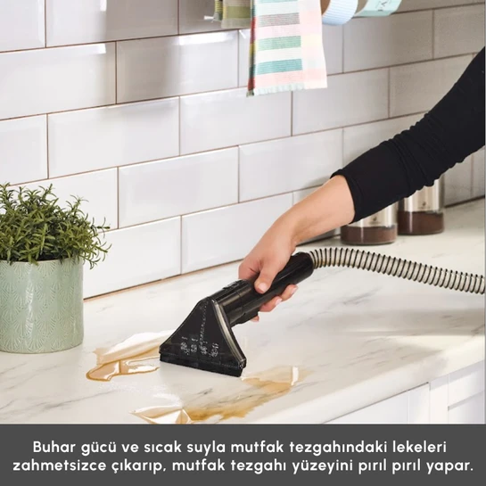 Karaca Vantuz Deepclean Buharlı Halı ve Koltuk Yıkama Makinesi Antrasit