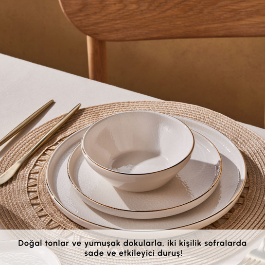 Karaca Soft 8 Parça 2 Kişilik Yemek Takımı