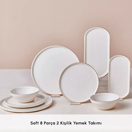 Karaca Soft 8 Parça 2 Kişilik Yemek Takımı